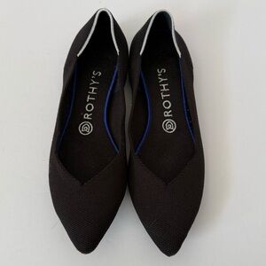 Rothy’s Black Pointed Toe Flats Size 8